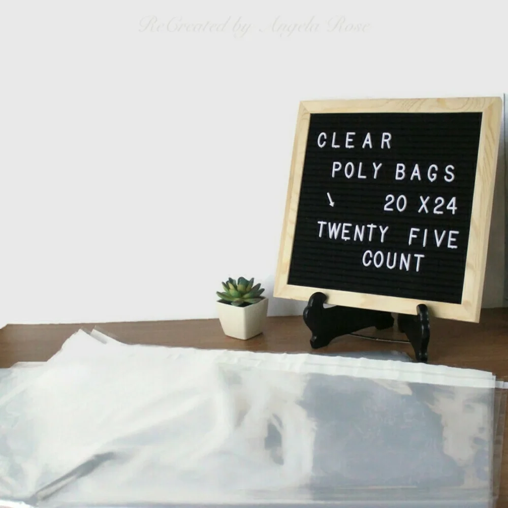 25 20 x 24 Poly Bags - Clear